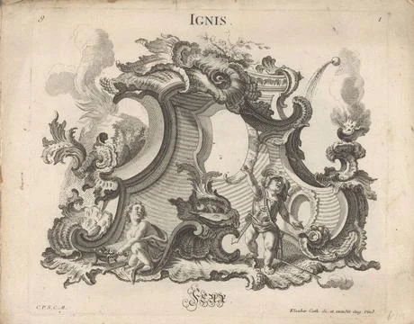 Fire; Ignis / Feur; The four elements. Personification of the fire element... Foto stock