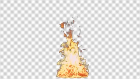 Fire ignition - Alpha Channel - Slow motion Stock Footage 150440428