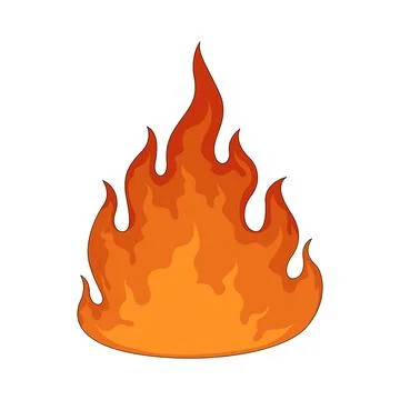 Fire illustration Ilustração Stock