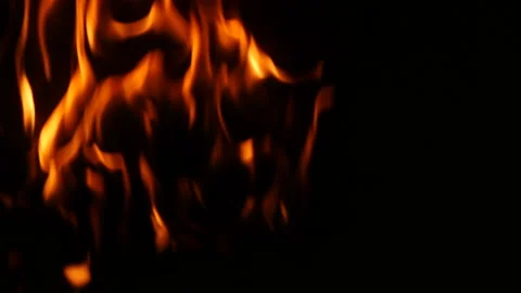 Fire image of burning at black 库存影片 162639510