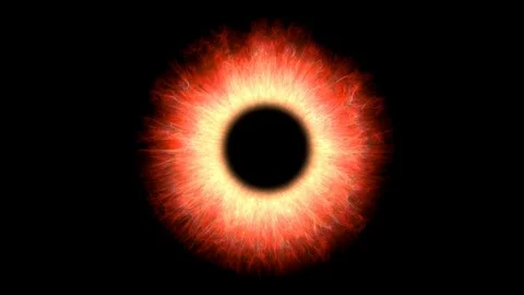 Fire iris animation Stock Footage 93592403