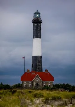 Fire Island Lighthouse, Fire Island National Seashore New York Stock Photos