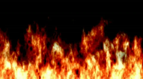 Fire. Isolated on black(with alpha channel).  Stock Footage 525099
