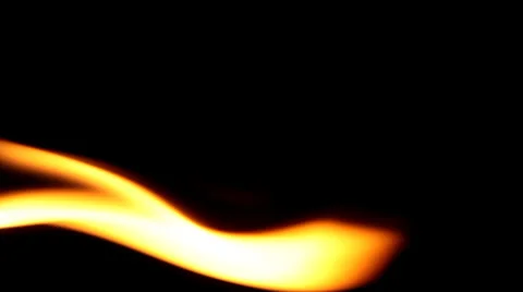 Fire isolated  black background Stock Footage 36437255