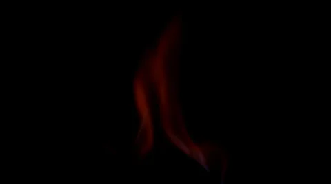 Fire isolated on black Stock Footage 36437304