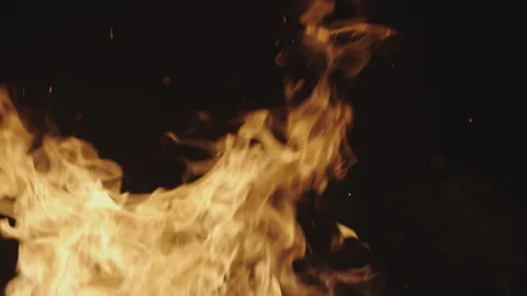 Fire isolated on Black 스톡 동영상 150688168