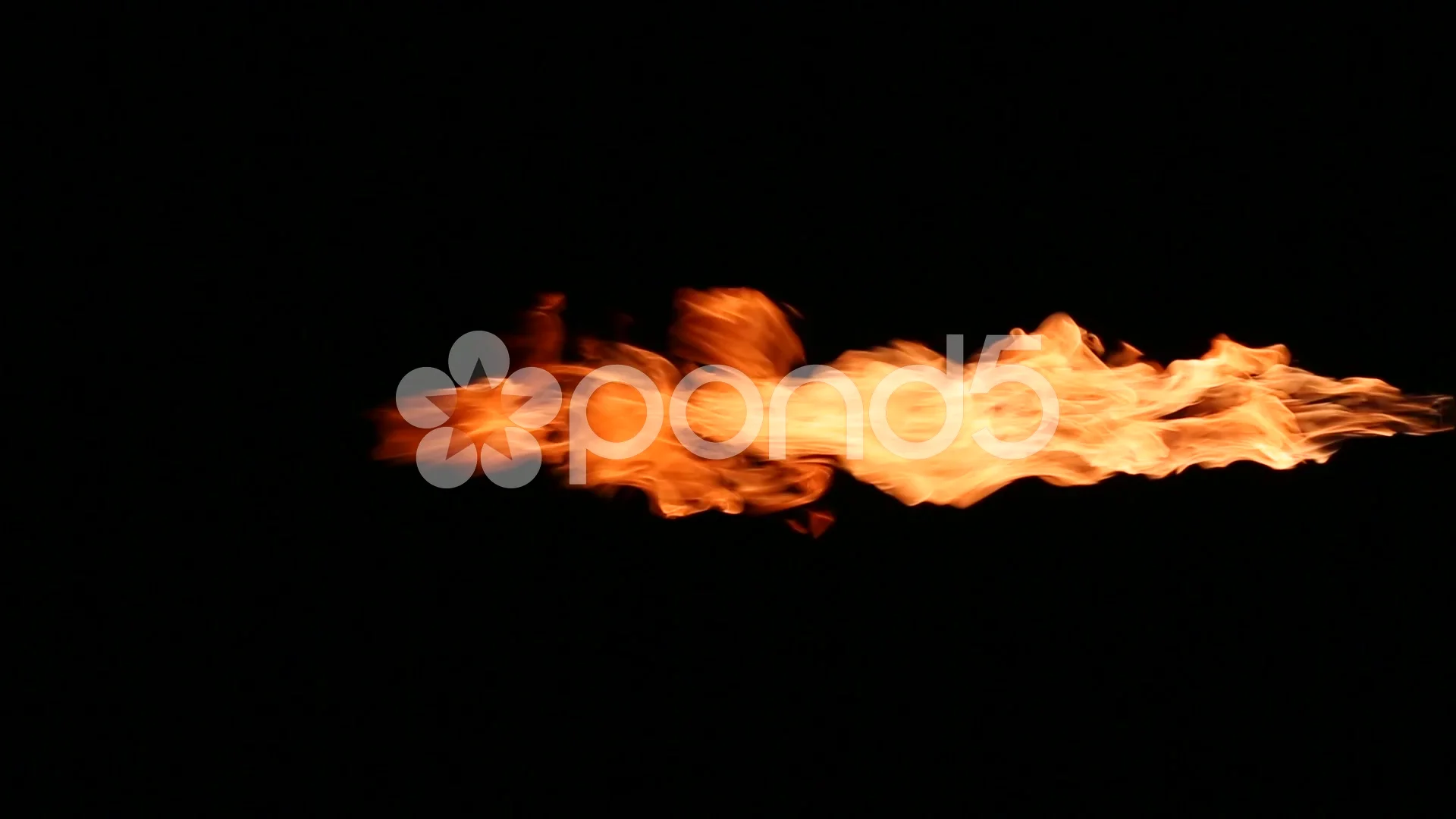 fire jet isolated on black background si... | Stock Video | Pond5