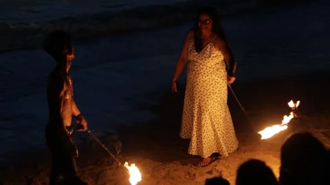 Fire Juggler Stock Footage 310304858