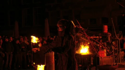 Fire juggling Video stock 523674