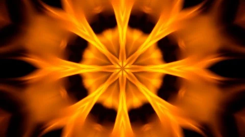 Fire Kaleidoscope of Flames 스톡 동영상 124584216