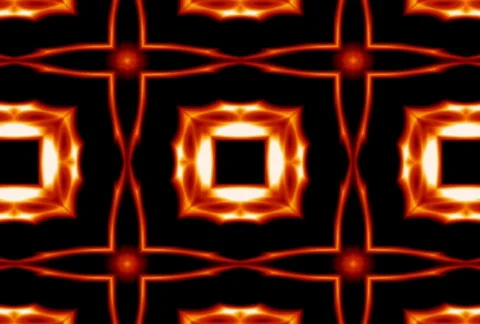 Fire Kaleidoscope Stock Footage