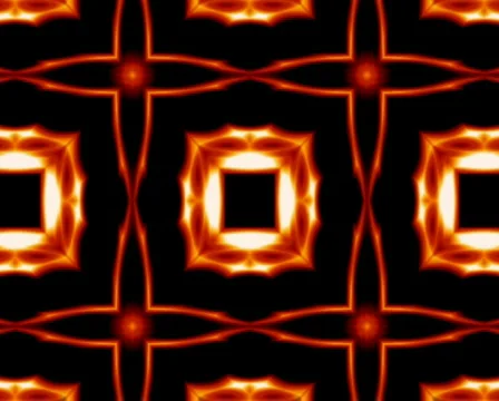 Fire Kaleidoscope Stock Footage