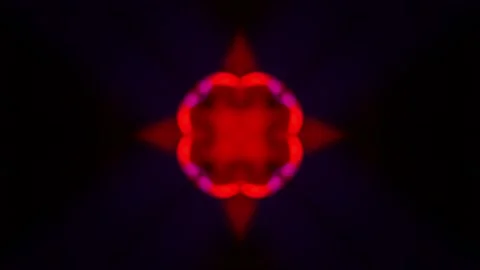 Fire kaleidoscope sequence patterns Beautiful bright ornament Seamless loop Stock Footage 167645067