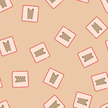 Fire ladder emergency vector seamless pattern Stock Illustration