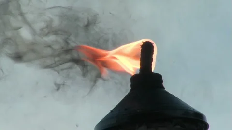 Fire lantern closeup Video stock 1548145