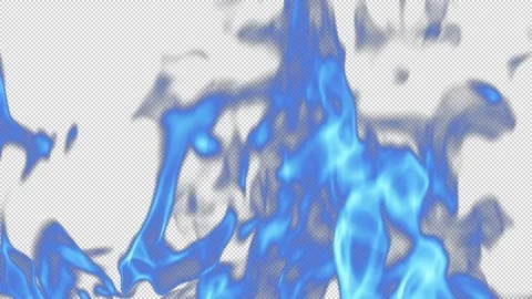Fire Large 01 Loop Blue HD Stock Footage 312508213