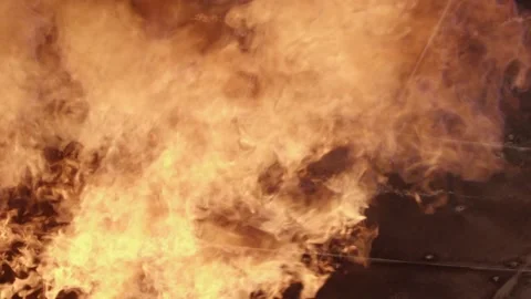 Fire lashing out at ceiling Stock Footage 170701940