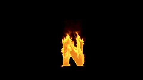 Fire letter Video stock 75760809