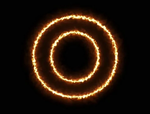 Fire Letter O Stock-Footage 133841265