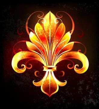 Fire lily Illustrazione stock