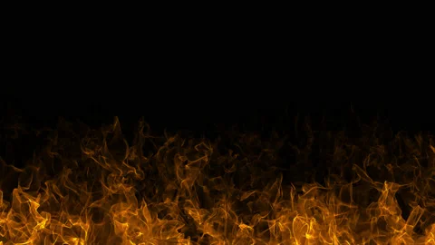 Fire line on black background. 動画素材 146896485