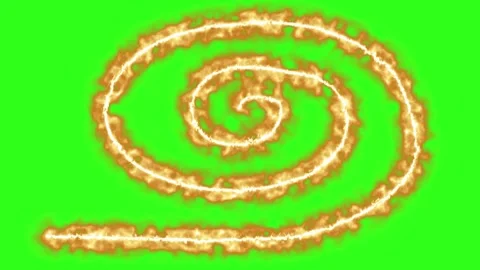 Fire line effect animation element green screen Stockbeeldmateriaal 330099083