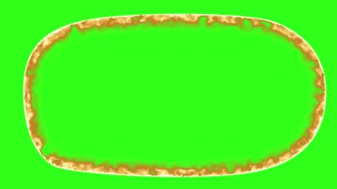 Fire line effect animation element green screen Stock Footage 330099096