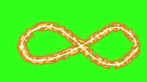Fire line effect animation element green screen Video stock 330099097