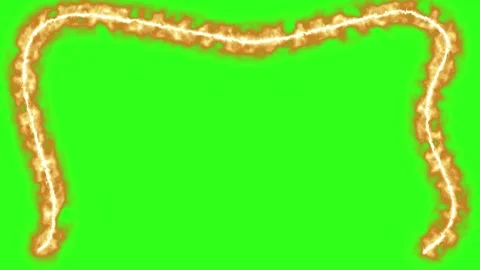 Fire line effect animation graphic element green screen 库存影片 330253172