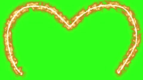 Fire line effect animation graphic element green screen 库存影片 330253174