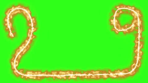Fire line effect animation graphic element green screen 库存影片 330253181