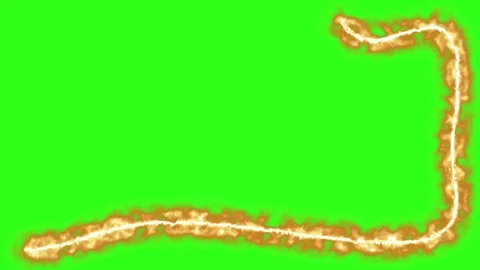 Fire line effect animation graphic element green screen 库存影片 330253182