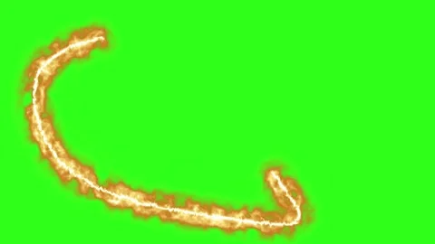 Fire line effects group graphic motion elements on green screen 库存影片 330611096