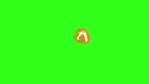 Fire line effects group graphic motion elements on green screen Stock Footage 330611097