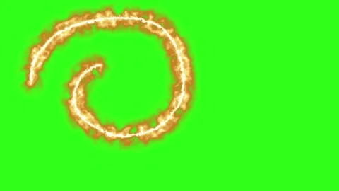 Fire line effects group graphic motion elements on green screen Stockbeeldmateriaal 330611103