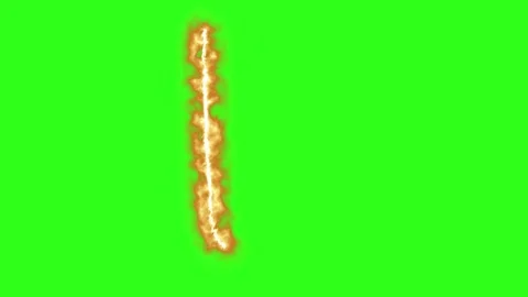 Fire line effects group graphic motion elements on green screen Stock Footage 331801985