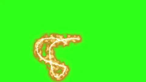 Fire line effects group graphic motion elements on green screen Stock Footage 331801987