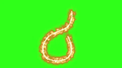 Fire line effects group graphic motion elements on green screen Stock Footage 331801989