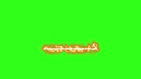 Fire line effects group graphic motion elements on green screen Stock Footage 331922614