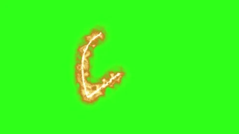 Fire line effects group graphic motion elements on green screen Stock Footage 331922628