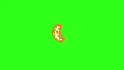 Fire line effects group graphic motion elements on green screen Stock Footage 331922629