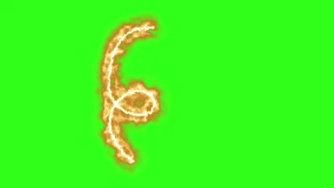 Fire line effects group graphic motion elements on green screen Stock Footage 331922631