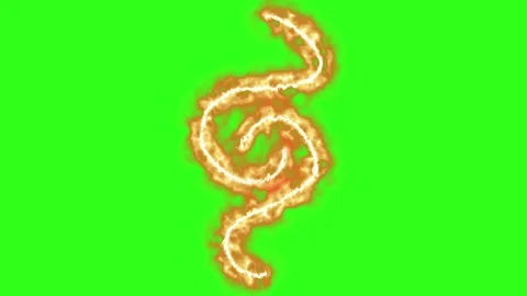 Fire line effects group graphic motion elements on green screen Stock Footage 332751060