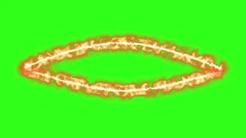 Fire line effects group graphic motion elements on green screen Stock Footage 332751063