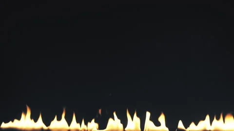 Fire line in slow motion on black Video stock 139988185