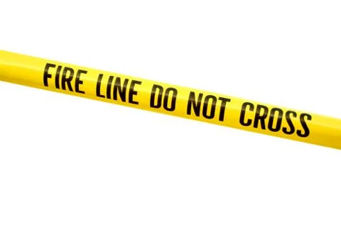 Fire line tape Stock Photos