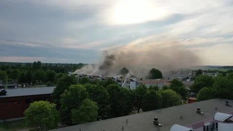 Fire Linköping Stock Footage 147393914