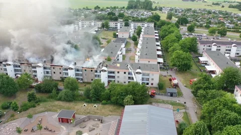 Fire Linköping Stock Footage 147394040