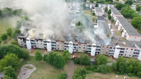 Fire Linköping Stock Footage 147394085