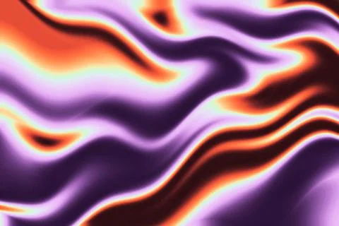 Fire Liquid Iridescent Background. Iridescent chrome wavy gradient abstract Stock Illustration